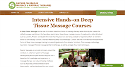 Desktop Screenshot of deep-tissue-massage-course.co.uk