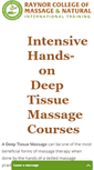 Mobile Screenshot of deep-tissue-massage-course.co.uk